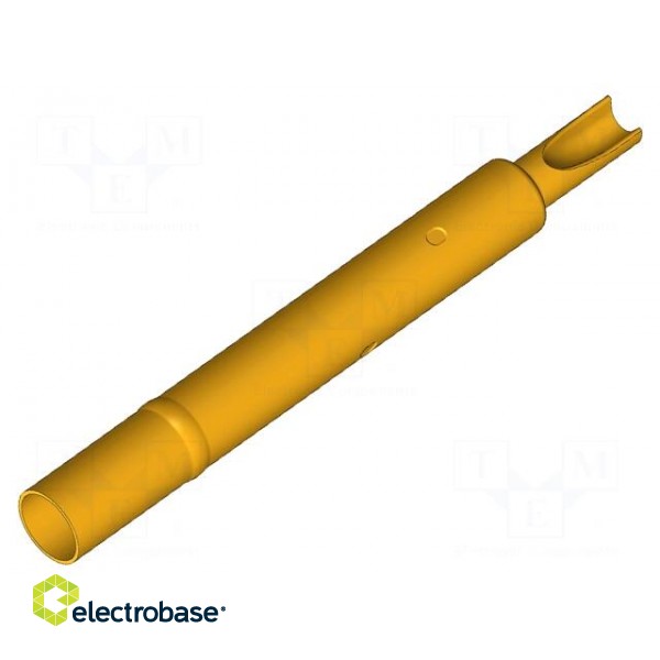 Test probe socket | Contact plating: gold-plated | soldered