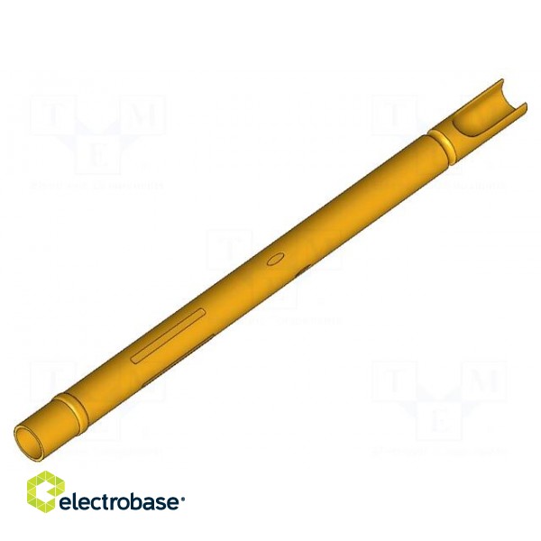 Test probe socket | Contact plating: gold-plated | soldered