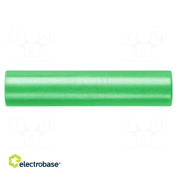 Connector: 4mm banana | adapter | green | 70VDC | 16A | 45mm | -10÷70°C