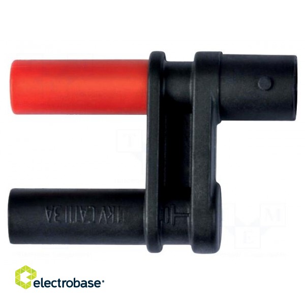 Connector: BNC | adapter | black | 3A | 41mm | Insulation: polyamide