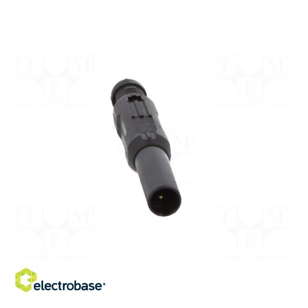 Connector: 1,5mm banana | plug | black | Connection: soldered | 0.5mm2 image 9