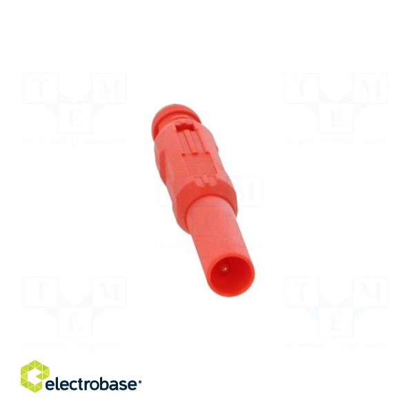 Connector: 1,5mm banana | plug | red | Connection: soldered | L: 39.7mm image 9