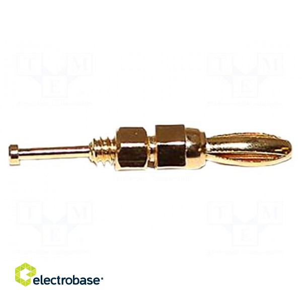Connector: 3mm banana | plug | 5A | 25.7mm | soldered | -50÷130°C