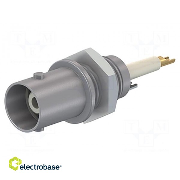 Connector: BNC | socket | grey | Connection: screw | on panel | 5÷40°C