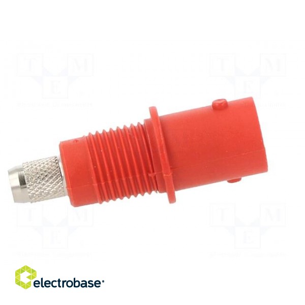 Connector: BNC | socket | red | Connection: screwed,crimped | on panel image 8