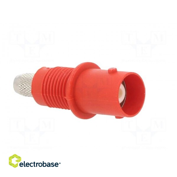 Connector: BNC | socket | red | Connection: screwed,crimped | on panel image 9