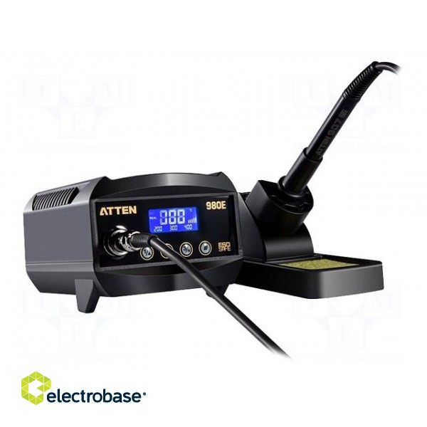 Soldering station | Station power: 80W | 150÷480°C | ESD image 2