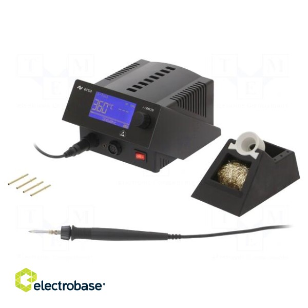 Soldering station | Station power: 120W | 150÷450°C | ESD фото 1