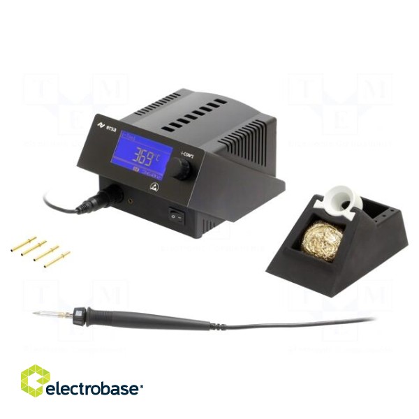Soldering station | Station power: 80W | 150÷450°C | ESD image 1