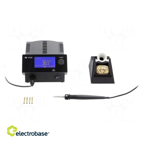 Soldering station | Station power: 80W | 150÷450°C | ESD image 2
