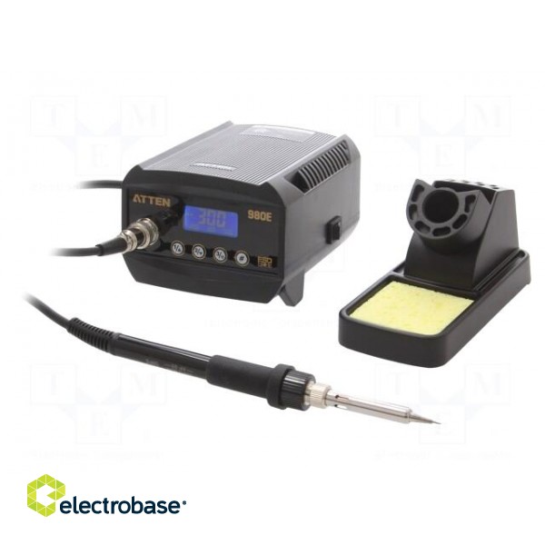 Soldering station | Station power: 80W | 150÷480°C | ESD image 1