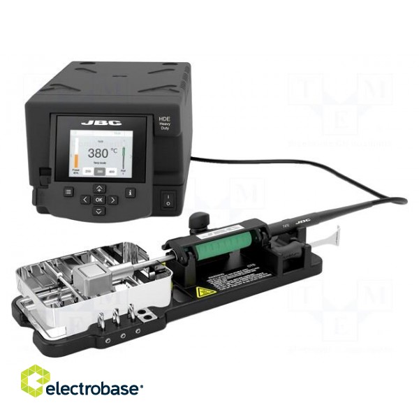 Soldering station | 250W | 90÷500°C | 230VAC | Display: LCD | ESD