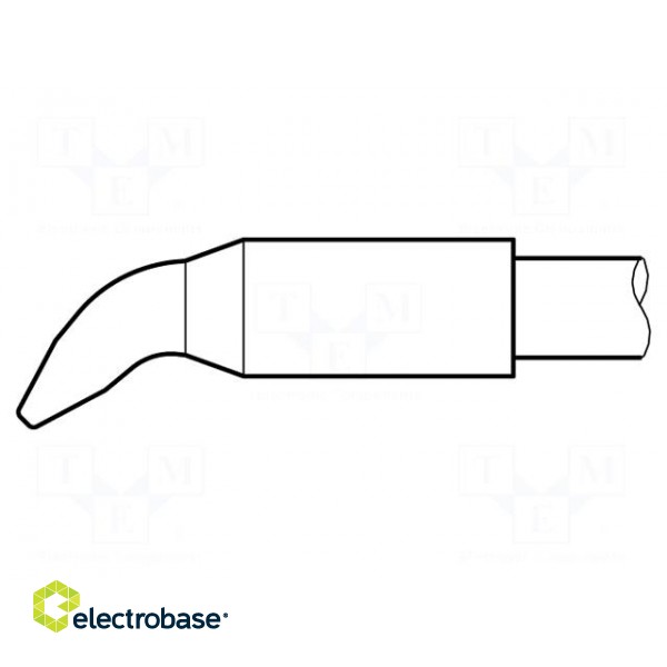 Tip | bent chisel | 2.2x1mm | longlife