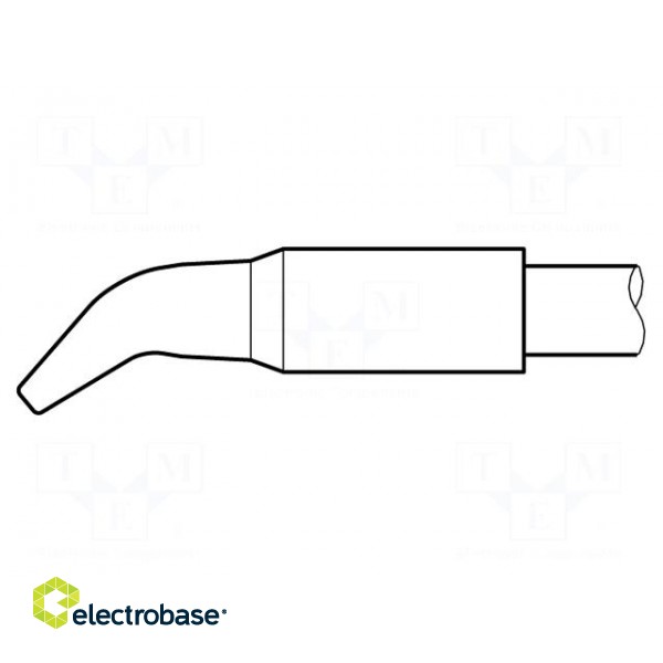 Tip | bent chisel | 3.2x1.5mm | longlife | for soldering station