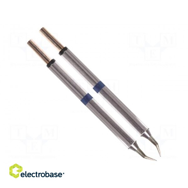 Tip | bent conical | 0.25mm | 325÷358°C | for hot tweezers | 2pcs.