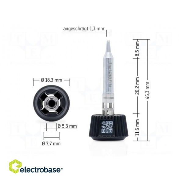 Tip | conical | 1.3mm | longlife | for soldering station