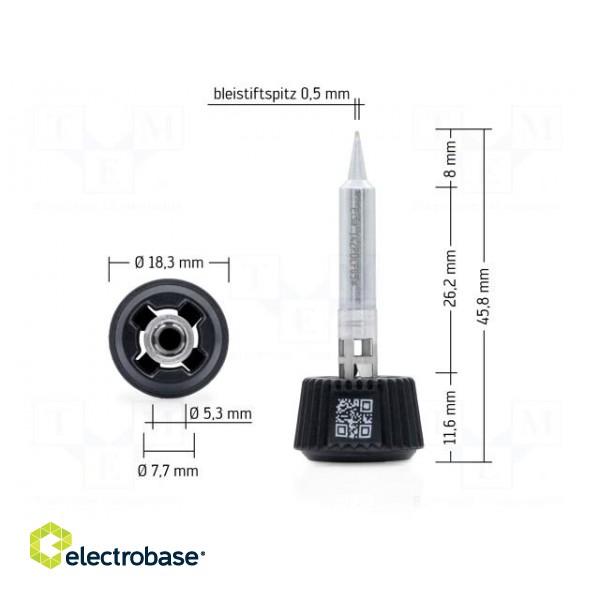 Tip | pin | 0.5mm | longlife | for soldering station