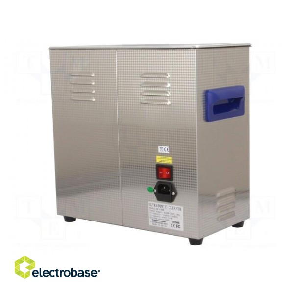 Ultrasonic washer | 300x155x150mm | 40kHz | 20÷80°C | 230VAC | Plug: EU image 7