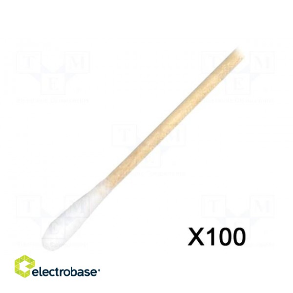 Tool: cleaning sticks | L: 152mm | Length of cleaning swab: 16mm image 1