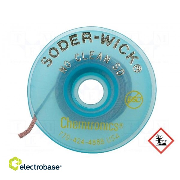 Tape: desoldering | halide-free,rosin,No Clean,ROL0 | W: 2mm | ESD