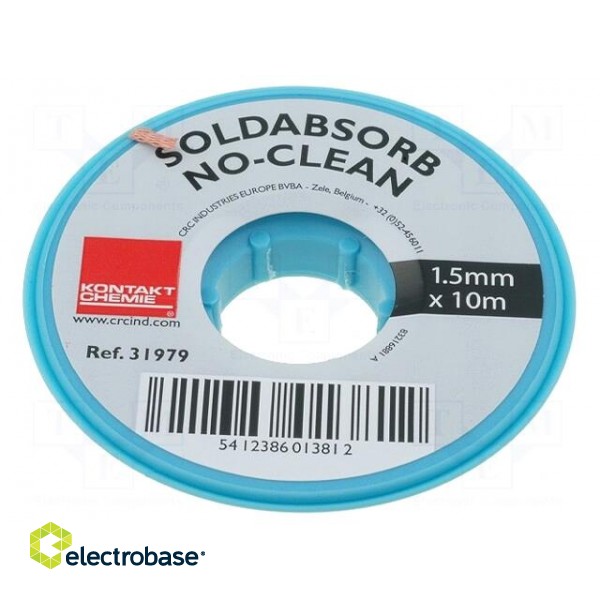 Tape: desoldering | halide-free,rosin | W: 1.5mm | L: 10m