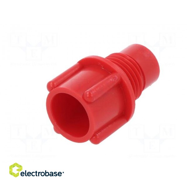 Bottom cartridge cap | red | screwed rod | polyetylene image 6