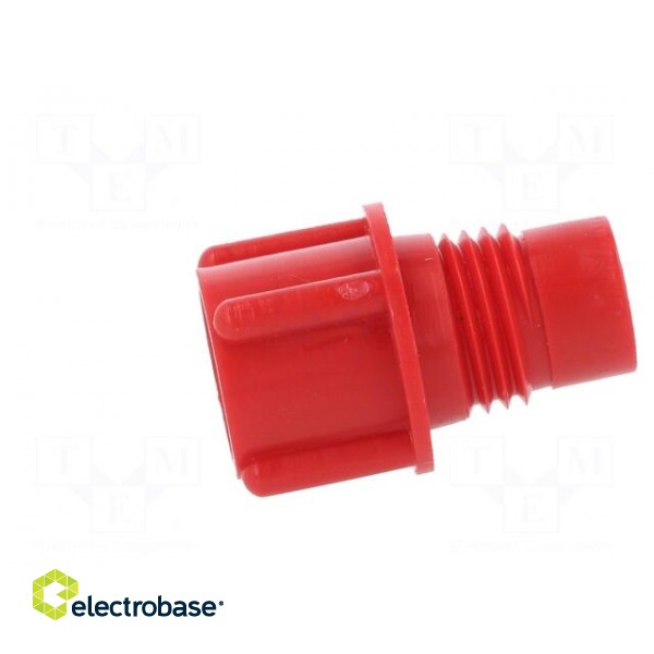 Bottom cartridge cap | red | screwed rod | polyetylene image 7