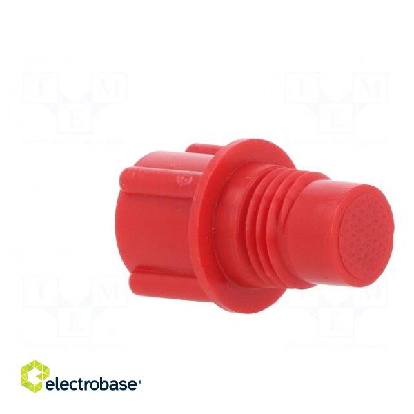 Bottom cartridge cap | red | screwed rod | polyetylene image 8