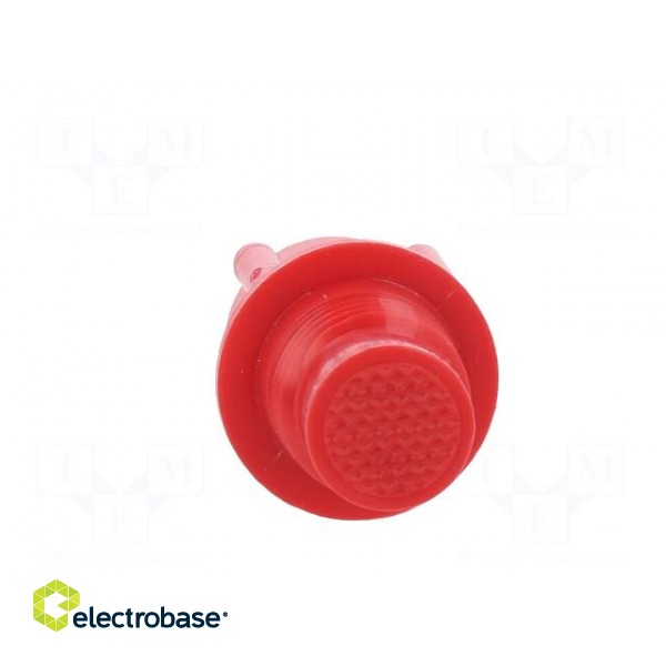 Bottom cartridge cap | red | screwed rod | polyetylene image 9