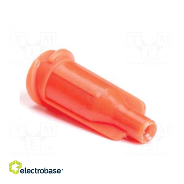Plug | orange | for syringes | polypropylene | UV block