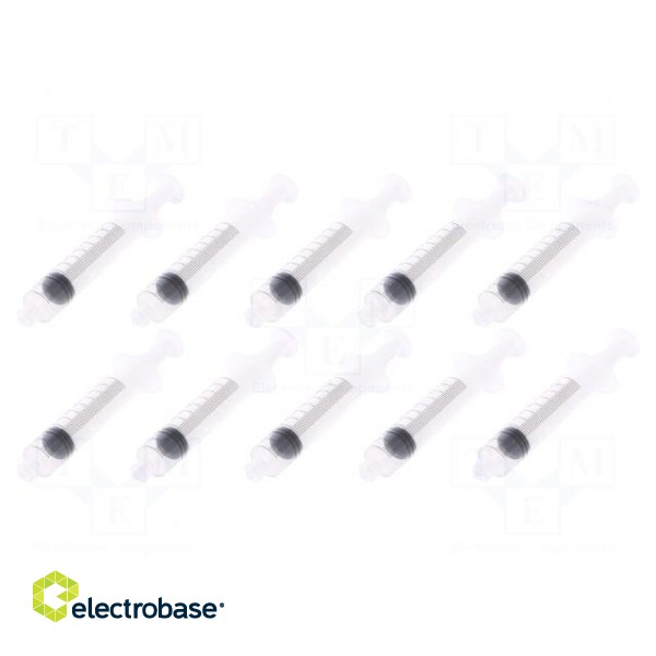 Syringe | 10ml | transparent | Luer Lock | polypropylene | 10pcs.