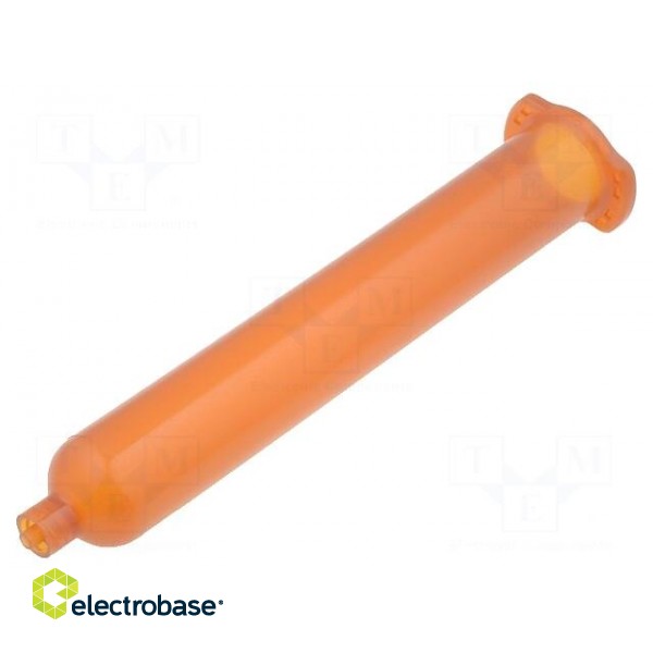 Syringe body | 55ml | amber | Luer Lock | for dispensers | QuantX