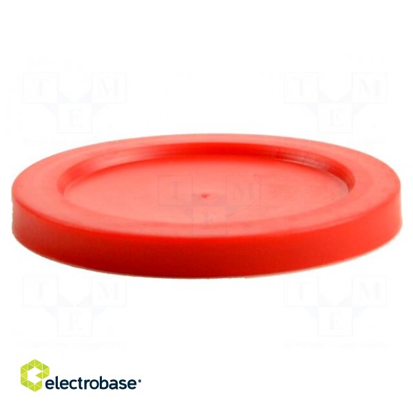 Top cartridge cap | red | push-in | for dispensing cartridges image 1