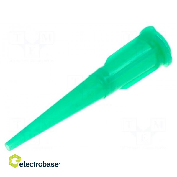 Needle: plastic | 1.25" | Size: 18 | straight,conical | 0.84mm