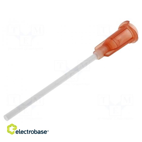 Needle: plastic flexible | 1.5" | Size: 15 | straight | 1.37mm