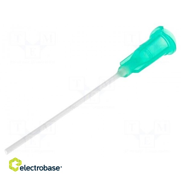 Needle: plastic flexible | 1.5" | Size: 18 | straight | 0.84mm