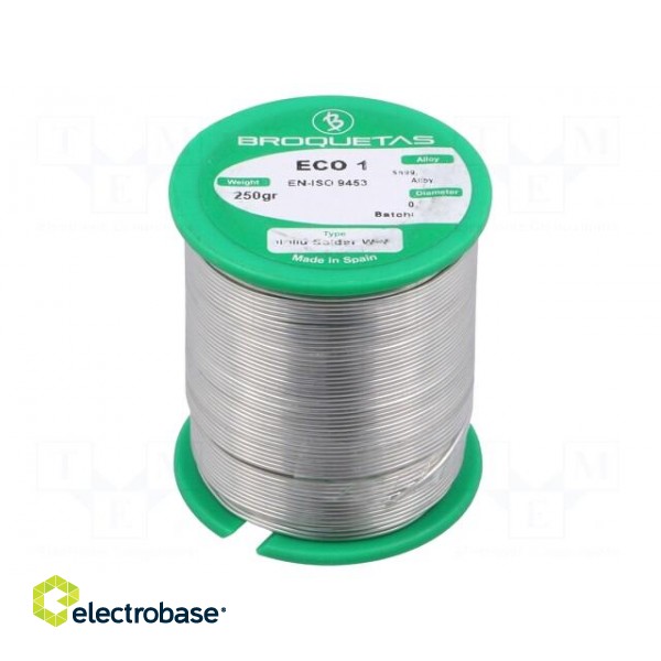 Soldering wire | Sn99,3Cu0,7 | 0.7mm | 250g | lead free | Package: reel