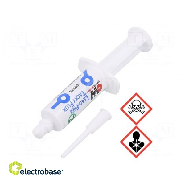 Flux: rosin based | halide-free,No Clean,ROL0 | gel | syringe | 3.5ml