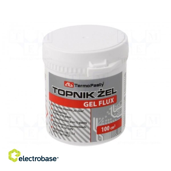 Flux: rosin based | RMA | gel | plastic container | 100ml | ZD-171