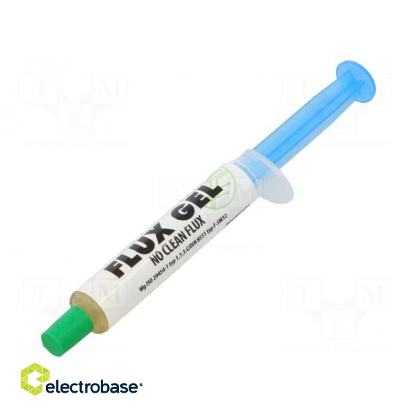 Flux: rosin based | RMA | gel | syringe | 1.4ml | SMD soldering