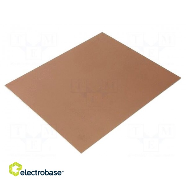 Laminate | aluminium | 1.5mm | L: 305mm | W: 255mm | Coating: copper