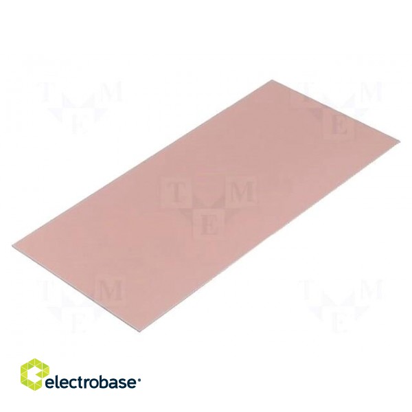 Laminate | FR4 | 1mm | L: 210mm | W: 100mm | Coating: copper | double sided