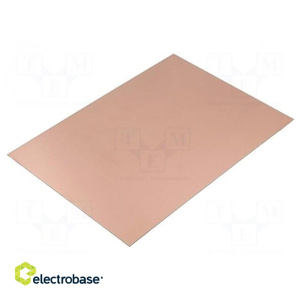 Laminate | aluminium | 1mm | L: 244mm | W: 170mm | Coating: copper