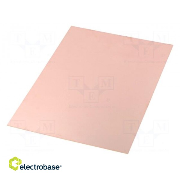 Laminate | FR4 | 1.2mm | L: 297mm | W: 210mm | Coating: copper