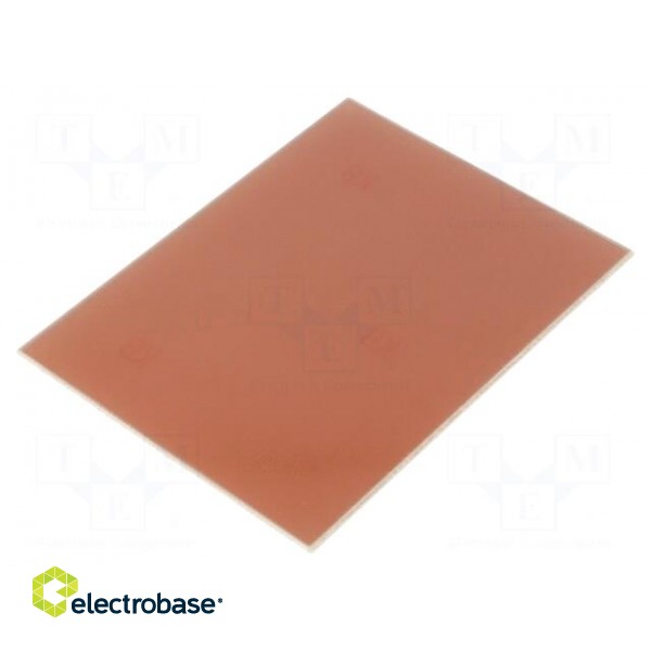Laminate | FR4,epoxy resin | 1.6mm | L: 75mm | W: 100mm | Coating: copper image 2
