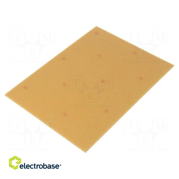 Laminate | hard paper | 1.6mm | L: 150mm | W: 200mm | Coating: copper фото 2