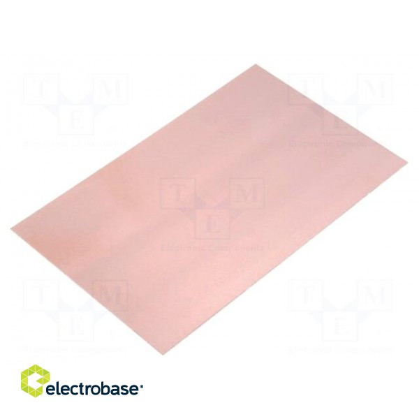 Laminate | FR4 | 1mm | L: 160mm | W: 100mm | Coating: copper | double sided