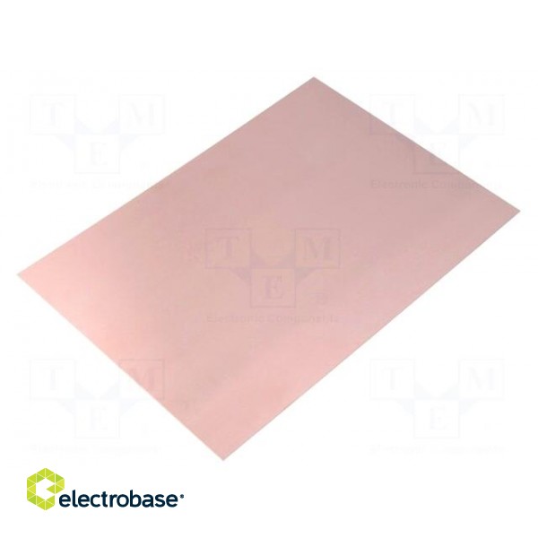 Laminate | FR4,epoxy resin | 1mm | L: 233mm | W: 160mm | Coating: copper