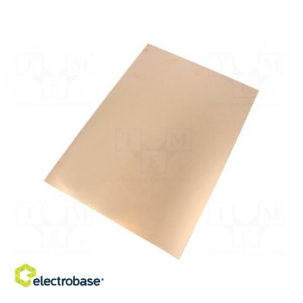 Laminate | FR4 | 2mm | L: 297mm | W: 210mm | Coating: copper | double sided