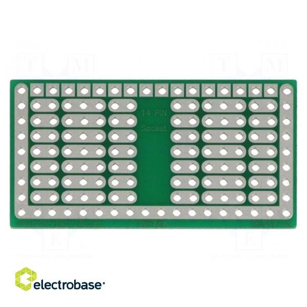 Board: universal | single sided,prototyping | W: 24.76mm | L: 46.99mm